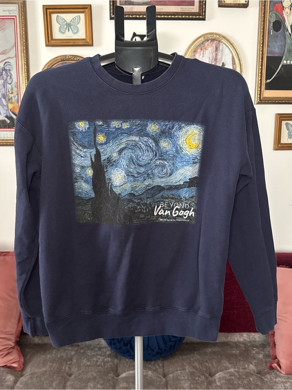 'Starry Night' Graphic Sweatshirt - Navy